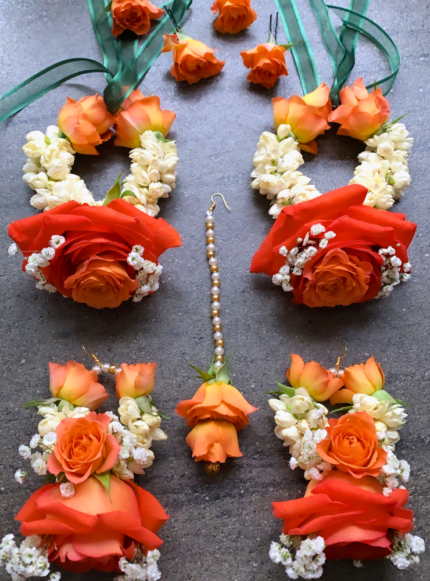 BS46 Jasmine And Roses Bridal Set