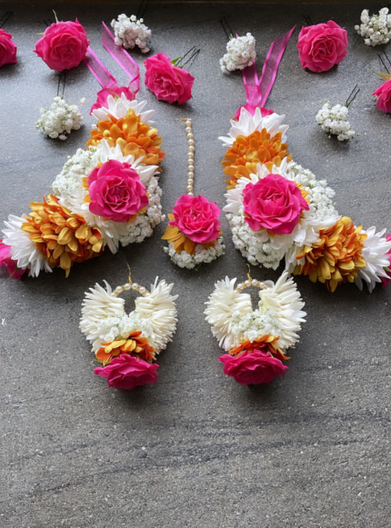 BS39 Chrysanthemum & Tuberose Bridal Set