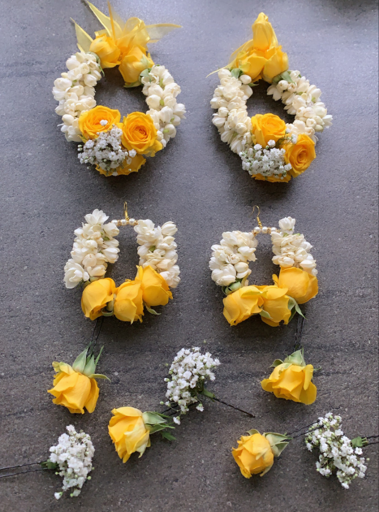 Fresh Flower Bridal Set (22)