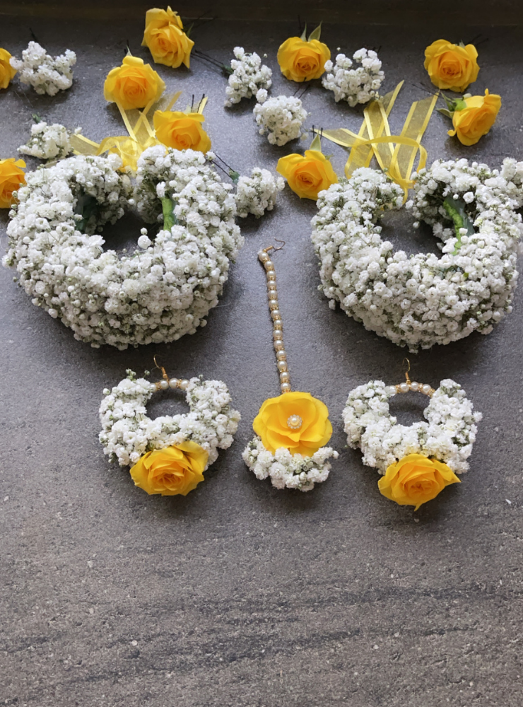 Fresh Flower Bridal Set (4)