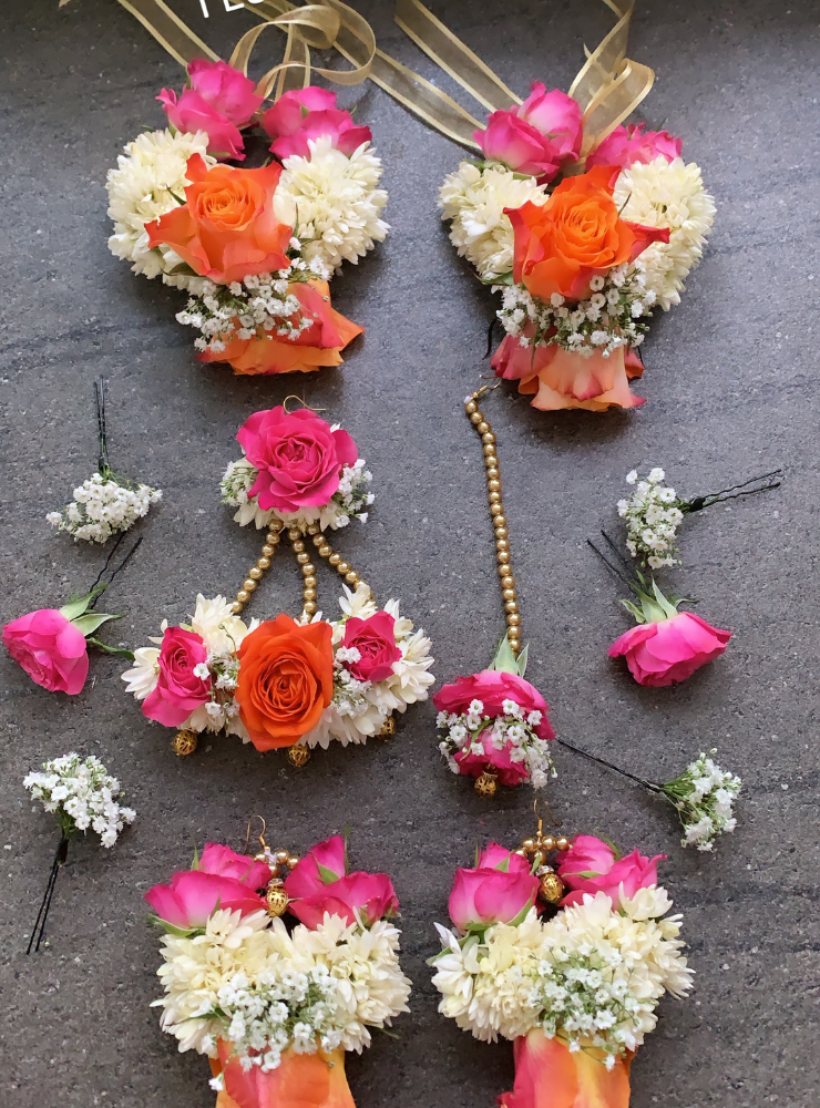 Fresh Flower Bridal Set (9)